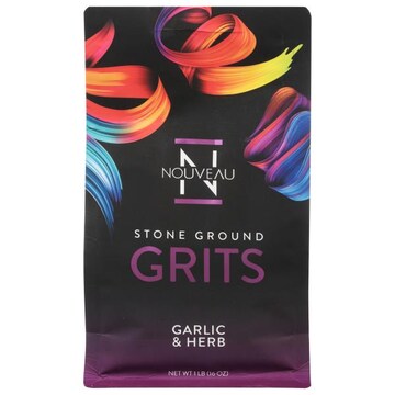 Nouveau Grits, Stone Ground, Garlic & Herb