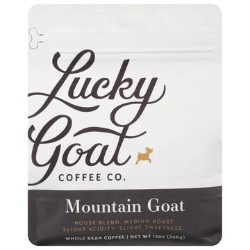 Lucky Goat Coffee Co. Coffee, Whole Bean, Medium Roast,  Mountain Goat