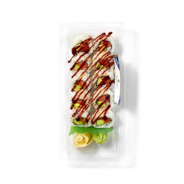 Zenshi Yuzu Teriyaki Salmon Avocado Roll, 10 Pcready to Eat