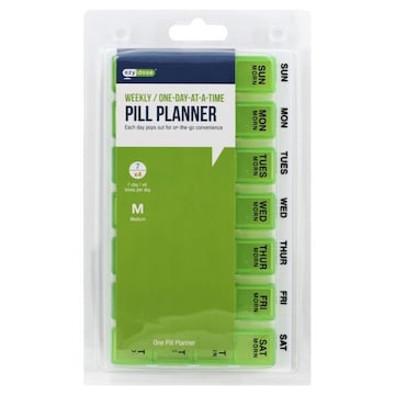 Ezy Dose Pill Planner, Weekly/One-Day-at-a-Time, Medium