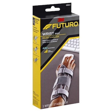 Futuro Wrist Stabilizer, Deluxe, Right, Firm Support, Adjustable (5.5-8.5 Inches)