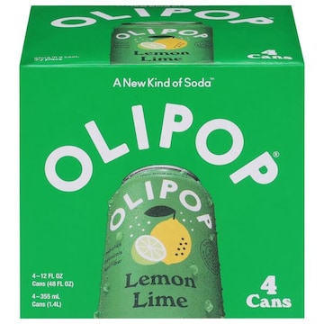 Olipop Soda, Lemon Lime