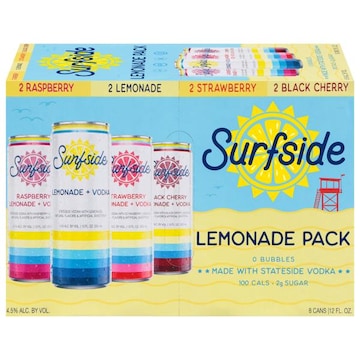 Surfside Surfside Surfside Lemonade + Vodka Variety Pack