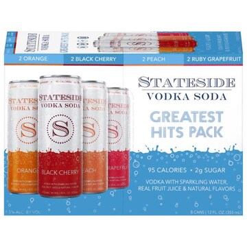 Stateside Assorted Vodka Soda Greatest Hits Pack