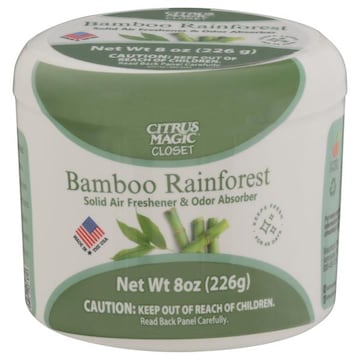 Citrus Magic Air Freshener & Odor Absorber, Bamboo Rainforest,Solid
