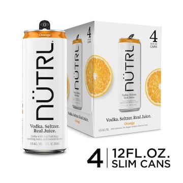 Nutrl Vodka Seltzer Real Juice, Orange