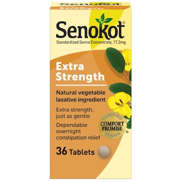 Senokot-S Standardized Senna Concentrate, Extra Strength, 17.2 mg, Tablets