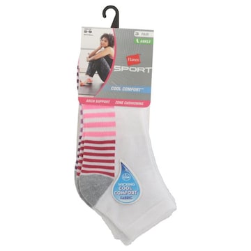 Hanes Sport Socks, Ankle, Cool Comfort