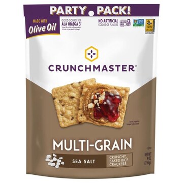 Crunchmaster Multi-Grain Crunchy Baked Rice Sea Salt Crackers