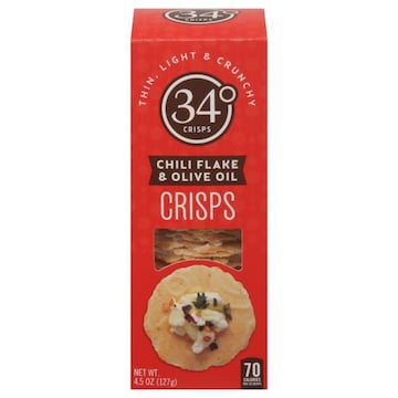 34 Degrees Crisps, Chili Flake & Olive Oil