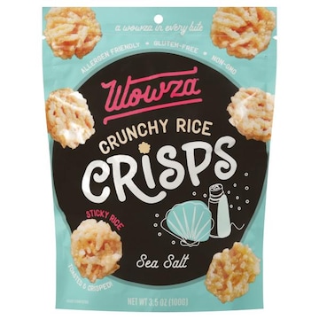 Wowza Crisps, Sea Salt, Crunchy Rice