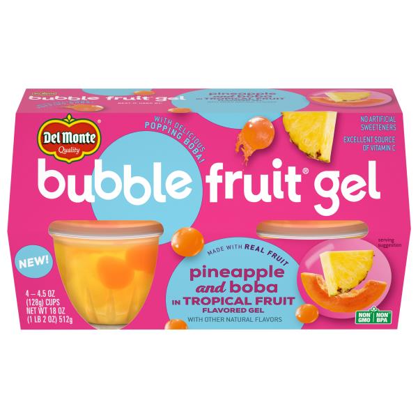 Del Monte Bubble Fruit Gel Pineapple and Boba in Tropical Fruit