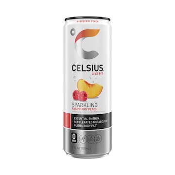 Celsius Sparkling Raspberry Peach, Functional Energy Drink