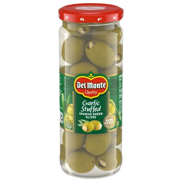 Del Monte Queen Olives, Spanish, Garlic Stuffed | Publix Super Markets