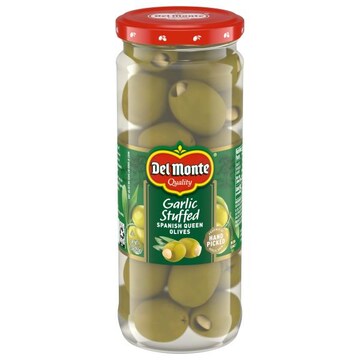 Del Monte Queen Olives, Spanish, Garlic Stuffed