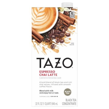 Tazo Black Tea Concentrate, Espresso Chai Latte