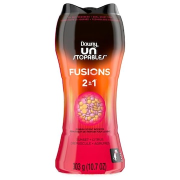 Downy Unstopables Scent Booster, In-Wash, Fusions, 2in1, Sunset + Citrus, 2in1