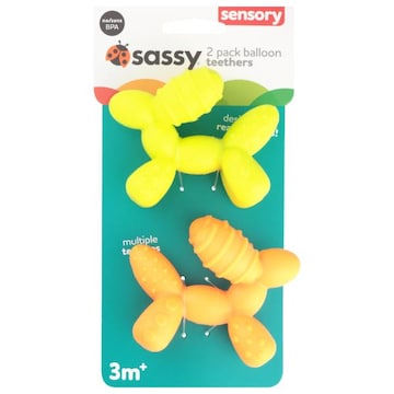 Sassy 3m+ Balloon Teethers