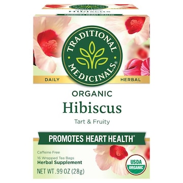 Traditional Medicinals Herbal Supplement, Organic, Hibiscus, Tea Bags