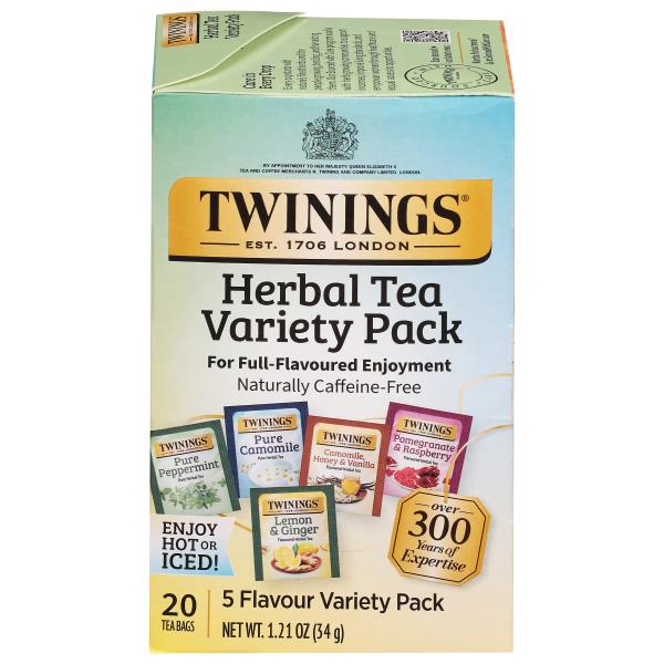 Twinings Herbal Tea, Caffeine-Free, 5 Flavour, Tea Bags, Variety