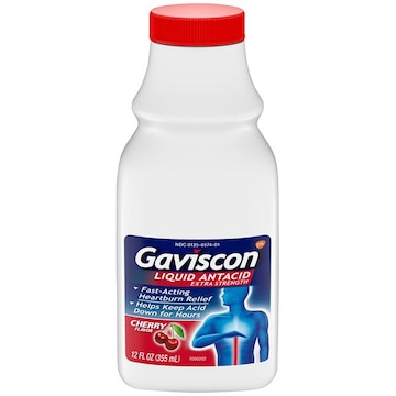 Gaviscon Extra Strength Cherry Liquid Antacid