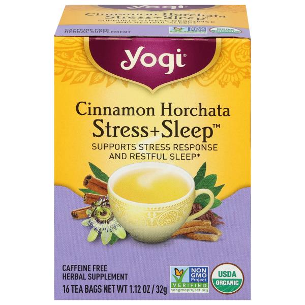 Yogi Caffeine Free Stress + Sleep Cinnamon Horchata Tea | Publix