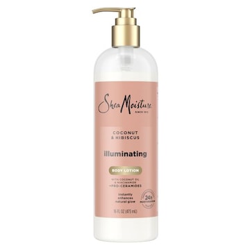 Shea Moisture Illuminating Body Lotion With Coconut Oil, Hibiscus, Niacinamide And Pro-ceramides