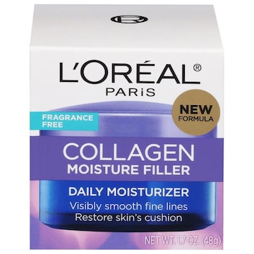 L'Oreal Paris Daily Moisturizer, Collagen Moisture Filler, Fragrance Free