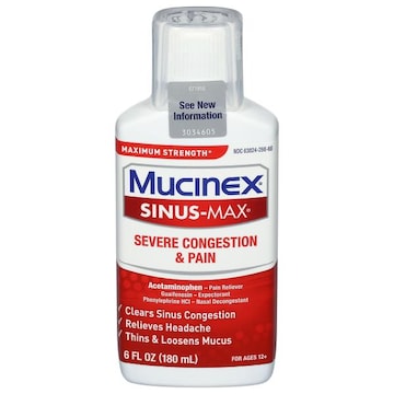 MUCINEX® Sinus-Max Severe Congestion & Pain, Maximum Strength, Ages 12+
