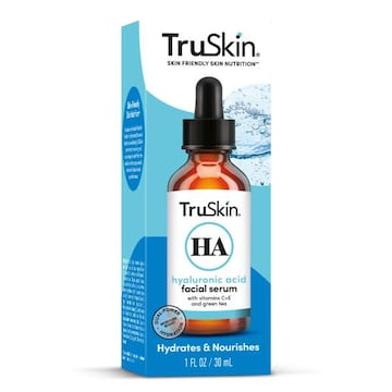 TruSkin Hyaluronic Acid Serum – Ultra-Hydrating Face Serum with Vitamin C and Cica – Moisturize & Visibly Plump Skin, 1 fl oz