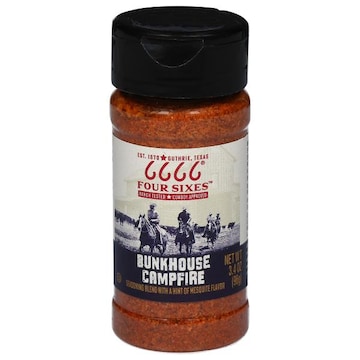 Four Sixes Seasoning Blend, with a Hint of Mesquite Flavor, Bunkhouse Campfire