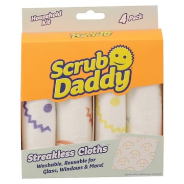 Scrub Daddy Cloths, Streakless, 4 Pack