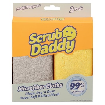 Scrub Daddy Cloths, Microfiber, 2 Pack