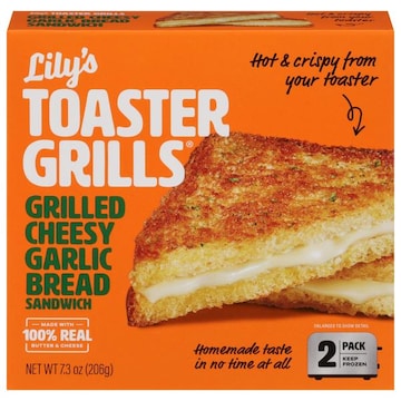 Lily's Toaster Grills Grilled Cheesy Garlic Bread Sandwich