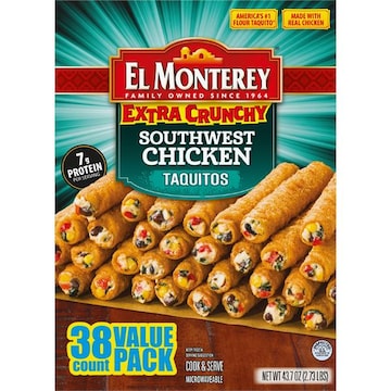 El Monterey El Monterey Extra Crunchy Southwest Chicken Taquito Value Pack