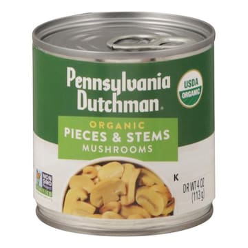 Pennsylvania Dutchman Mushrooms, Organic, Pieces & Stems