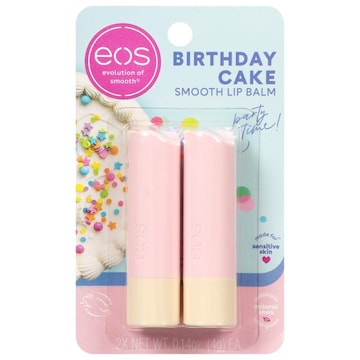 EOS Lip Balm, Smooth, Birthday Cake