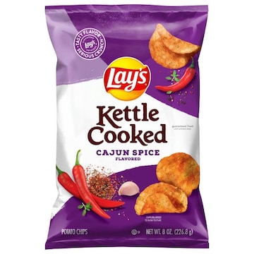 Lay's Kettle Cooked Cajun Spice Flavored Potato Chips