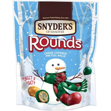 Snyder's of Hanover® Holiday Pretzel Rounds with Crème Coating Pretzel Rounds