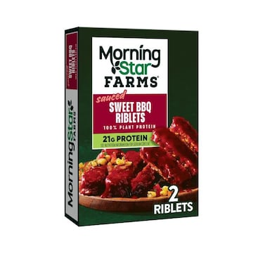 MorningStar Farms Vegan Sauced Riblets Sweet BBQ, Vegan Meat