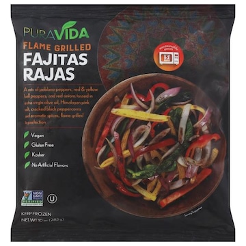 PuraVida Fajitas Rajas, Flame Grilled