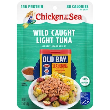 Chicken of the Sea Wild Caught Light Tuna Packet, Old Bay Seasoning