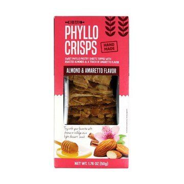 Nu Bake PHYLLO CRISPS, ALMOND & AMARETTO NU BAKE /1.7 OZ