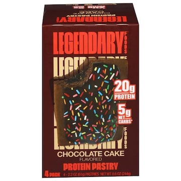 Legendary Foods Protein Pastry, Chocolate Cake Flavored, 4 Pack
