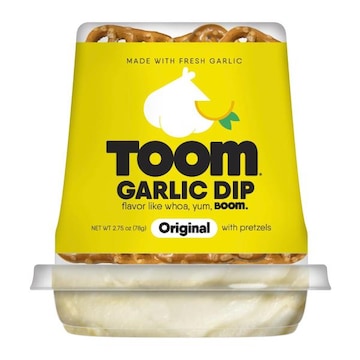 Toom Original Garlic Dip with Pretzels