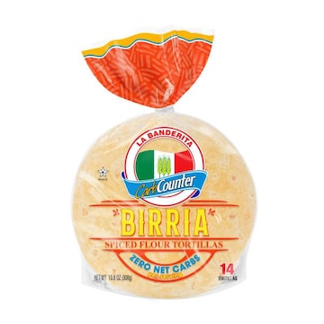 La Banderita 4.5” Street Taco, Birria Zero Net Carbs Flour Tortillas