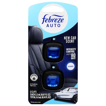 Febreze Auto Vent Clips New Car Scent Air Freshener