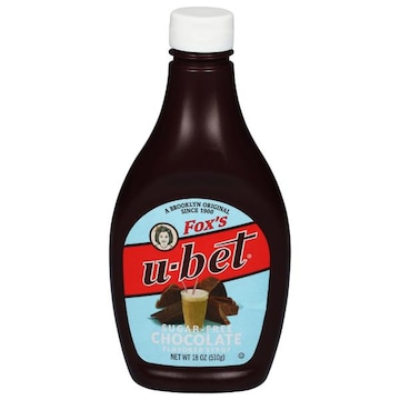 Fox's U-Bet Syrup, Sugar-Free, Chocolate Flavored