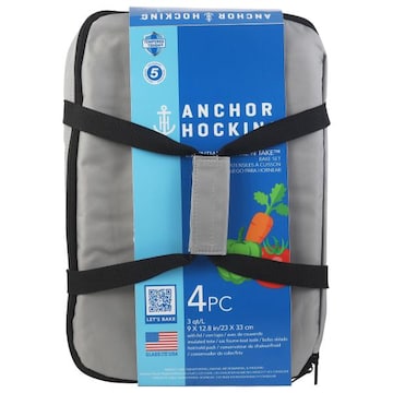 Anchor Hocking Essentials Bake N Take Bake Set, 3 Quart