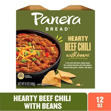 Panera Bread Hearty Beef Chili with Beans, 12 OZ Bowl
